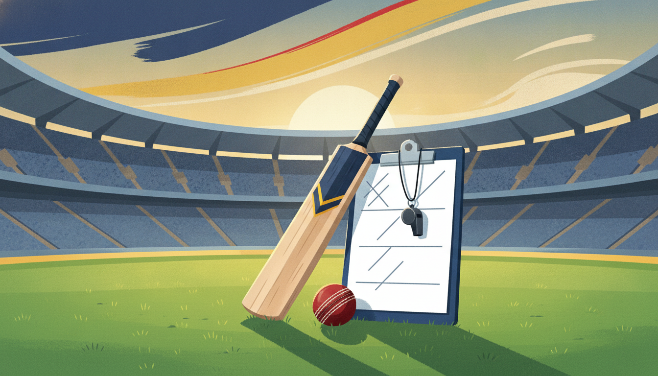 Editorial illustration for: Kieron Pollard Becomes Head Coach of Mumbai Indians