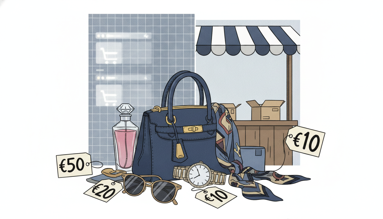 Editorial illustration for: Stolen Luxury Goods from French Riots Reportedly Sold Online and on Streets