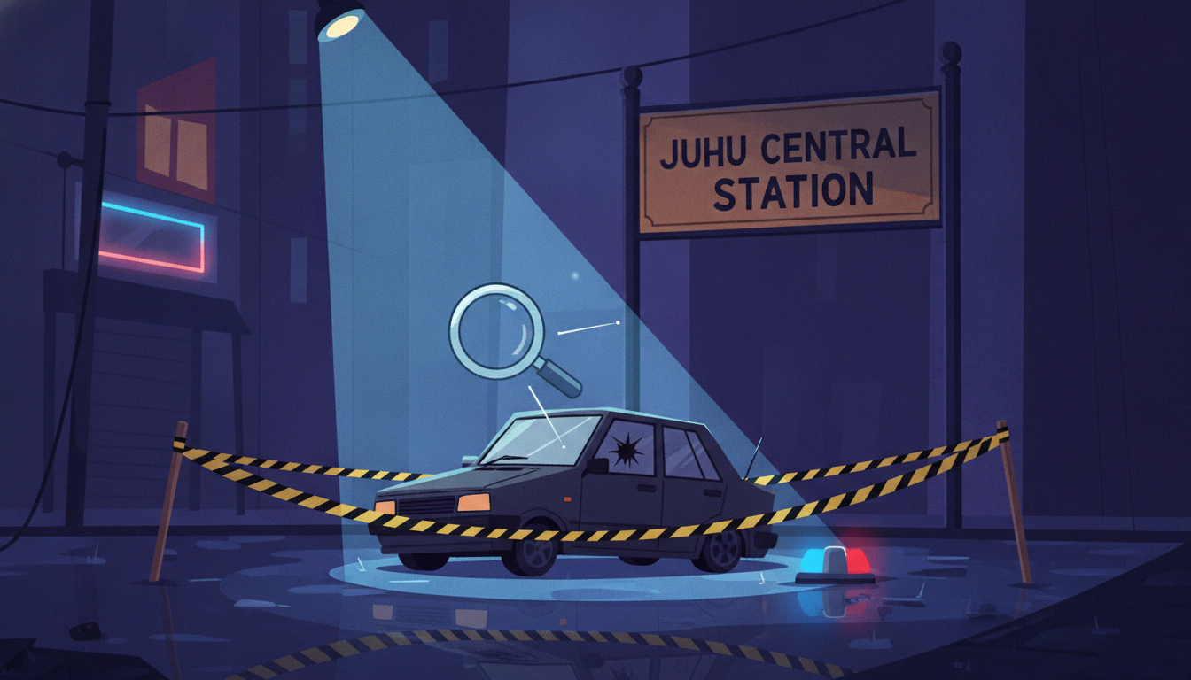 Editorial illustration for: Four Arrested After Firing Incident Near Actor Tiger Shroff's Car in Mumbai