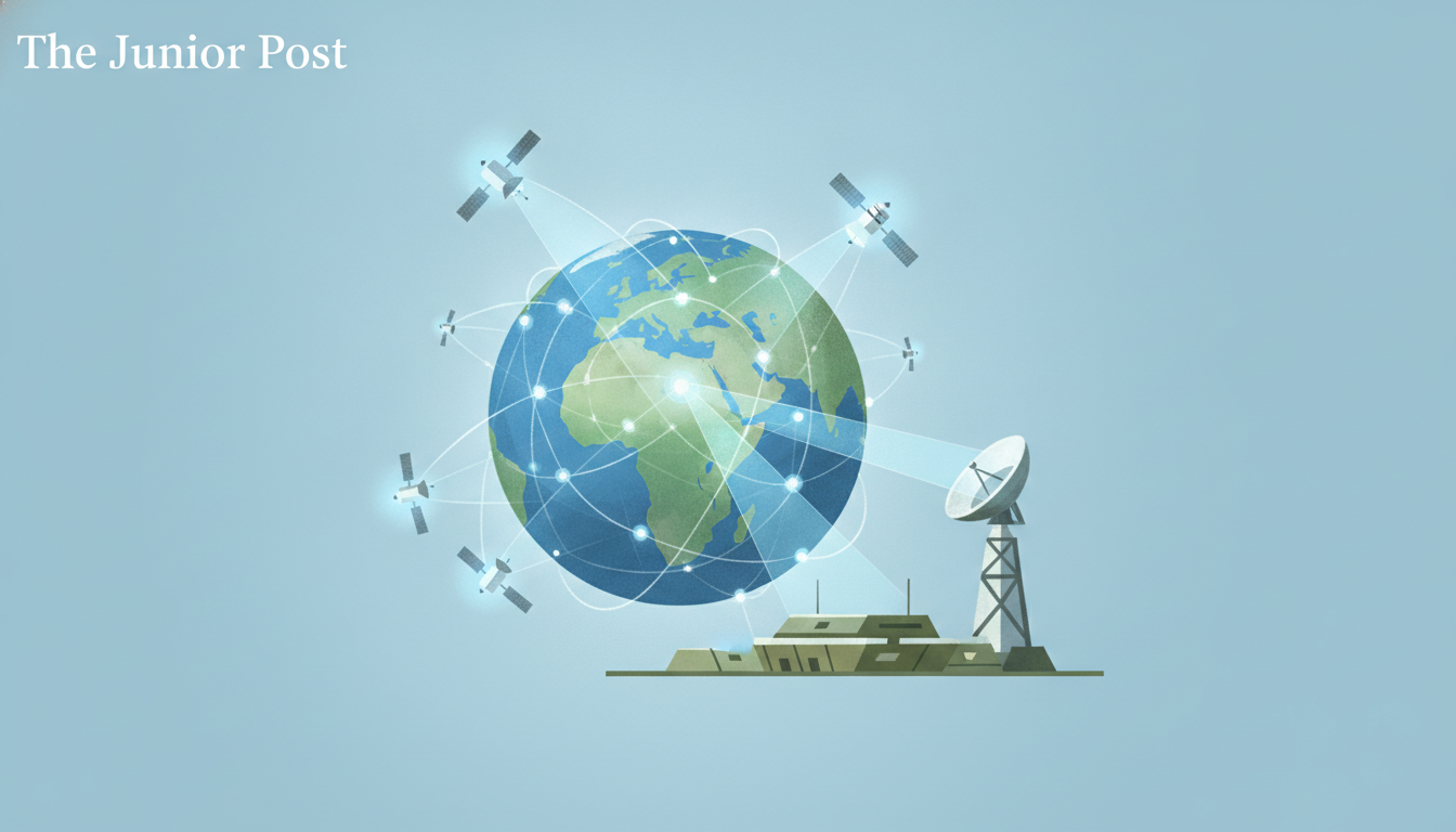Editorial illustration for: Ukraine's Military Regains Full Starlink Satellite Connection